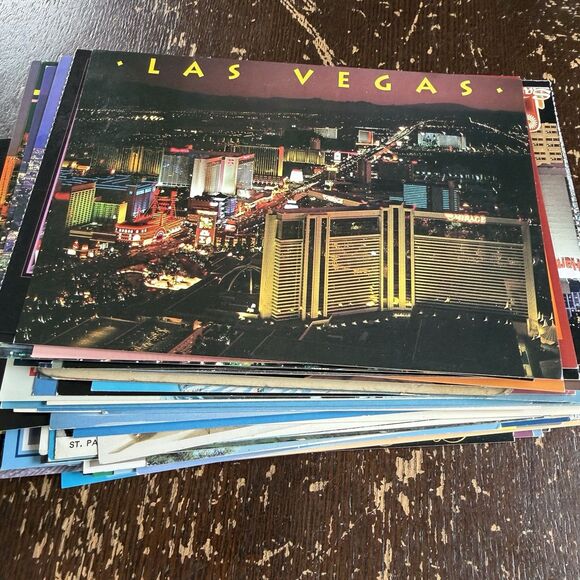 Other - 100 Vintage Postcards All Shown In Photos Las Vegas Lake Tahoe Breckenridge